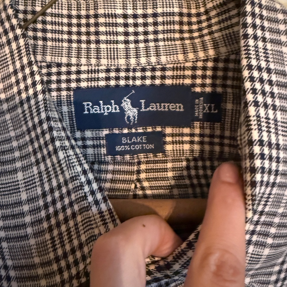 Polo Ralph Lauren Blake Black and White Button Down